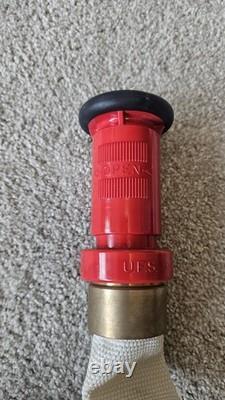 100' Fire Hose 1-1/2 Inch With 2 Inch Apache Nozzle 250PSI