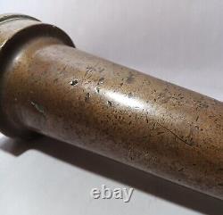 14 MACHINE AGE NY texas hewitt rubber corp bronze fire hose nozzle steampunk