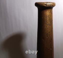 14 MACHINE AGE NY texas hewitt rubber corp bronze fire hose nozzle steampunk
