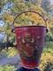 1800's Tole Metal British Fire Water Bucket