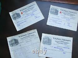 1898 (5) Nott, Ballard Eureka Fire Engine Leather Hose PRICES, letterhead. Card lot