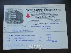 1898 (5) Nott, Ballard Eureka Fire Engine Leather Hose PRICES, letterhead. Card lot