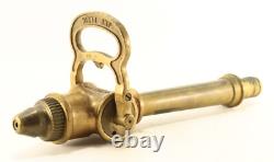 = 1930's French Bronze/Brass Fire Hose Nozzle Jet Defuse, A. Dubois Brevete