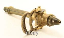 = 1930's French Bronze/Brass Fire Hose Nozzle Jet Defuse, A. Dubois Brevete