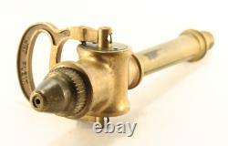 = 1930's French Bronze/Brass Fire Hose Nozzle Jet Defuse, A. Dubois Brevete