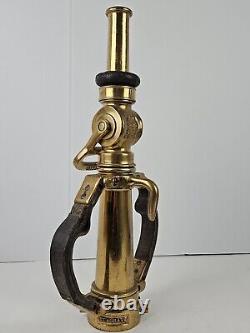 1931 Seagrave Akron Large Brass Boston Fire Fighter No. 7 Fire Truck Hose Nozzle