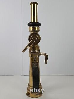 1931 Seagrave Akron Large Brass Boston Fire Fighter No. 7 Fire Truck Hose Nozzle