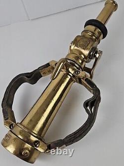 1931 Seagrave Akron Large Brass Boston Fire Fighter No. 7 Fire Truck Hose Nozzle