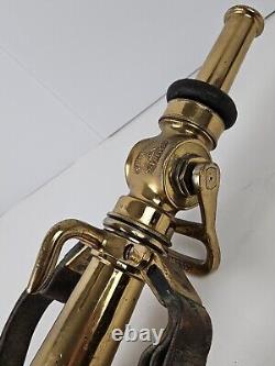 1931 Seagrave Akron Large Brass Boston Fire Fighter No. 7 Fire Truck Hose Nozzle