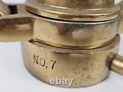 1931 Seagrave Akron Large Brass Boston Fire Fighter No. 7 Fire Truck Hose Nozzle