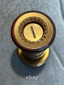1948 Elkhart Brass Vintage 3LB. Solid Brass Fire Nozzle 742-48SM Beautiful Piece