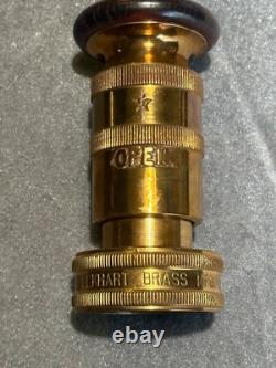 1948 Elkhart Brass Vintage 3LB. Solid Brass Fire Nozzle 742-48SM Beautiful Piece