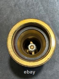 1948 Elkhart Brass Vintage 3LB. Solid Brass Fire Nozzle 742-48SM Beautiful Piece
