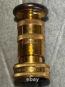 1948 Elkhart Brass Vintage 3LB. Solid Brass Fire Nozzle 742-48SM Beautiful Piece