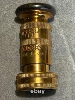 1948 Elkhart Brass Vintage 3LB. Solid Brass Fire Nozzle 742-48SM Beautiful Piece