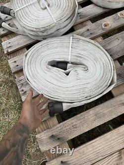 (1) 1 1/2 Fire Hose (3) 1 Fire Hose, 2 Forester Nozzles, Reducers & Gated Wyes