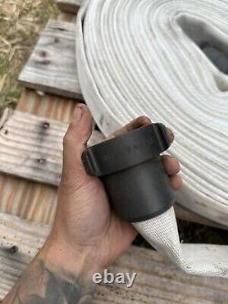 (1) 1 1/2 Fire Hose (3) 1 Fire Hose, 2 Forester Nozzles, Reducers & Gated Wyes