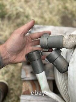 (1) 1 1/2 Fire Hose (3) 1 Fire Hose, 2 Forester Nozzles, Reducers & Gated Wyes