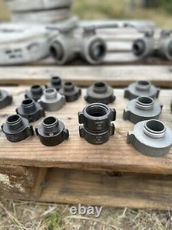 (1) 1 1/2 Fire Hose (3) 1 Fire Hose, 2 Forester Nozzles, Reducers & Gated Wyes