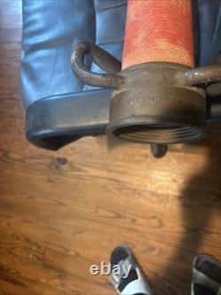 1- Vintage Antique Brass Fire Hose Nozzle 30 WD Allen Co Chicago USA
