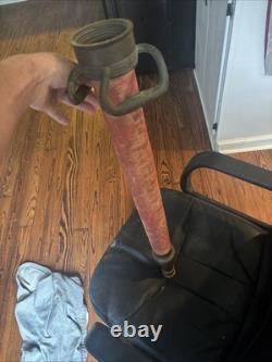 1- Vintage Antique Brass Fire Hose Nozzle 30 WD Allen Co Chicago USA