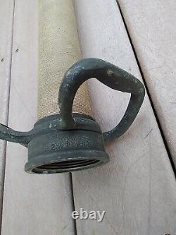 25 3/4Vintage Brass FIRE NOZZLE Standpipe POWHATANH RANSON W Va 2 1/2