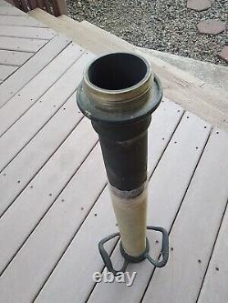25 3/4Vintage Brass FIRE NOZZLE Standpipe POWHATANH RANSON W Va 2 1/2