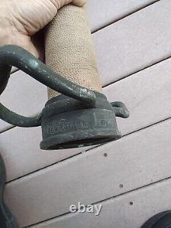 25 3/4Vintage Brass FIRE NOZZLE Standpipe POWHATANH RANSON W Va 2 1/2