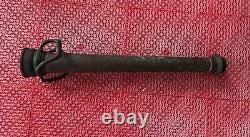 25.5 Fire Department Water Nozzel Hose Coil Wrapped Brass Firefighter Handle