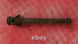 25.5 Fire Department Water Nozzel Hose Coil Wrapped Brass Firefighter Handle