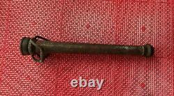 25.5 Fire Department Water Nozzel Hose Coil Wrapped Brass Firefighter Handle