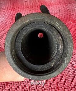 25.5 Fire Department Water Nozzel Hose Coil Wrapped Brass Firefighter Handle