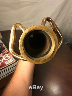 25 antique copper & brass Akron Brass Mfg Co. FIRE HOSE NOZZLE
