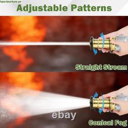 2 NPSH Brass Industrial Fire Hose Nozzle with 2 X Aluminum 2 Inch Camlock Fitti