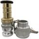 2 Npsh Brass Industrial Fire Hose Nozzle With 2 X Aluminum 2 Inch Camlock Fi