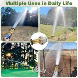 2 NPSH Brass Industrial Fire Hose Nozzle with 2 x Aluminum 2 inch Camlock Fi
