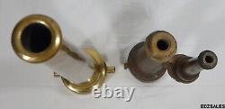 2 Vintage Brass Fire Nozzles Forestry Service & Polished