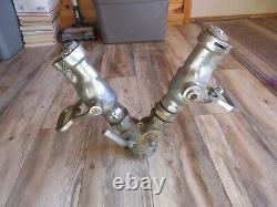 2 Vintage Rockwood Waterfog Fire Hose Nozzle & Splitter Display Os1