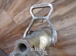 2 Vintage Rockwood Waterfog Fire Hose Nozzle & Splitter Display Os1