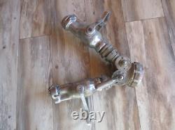 2 Vintage Rockwood Waterfog Fire Hose Nozzle & Splitter Display Os1