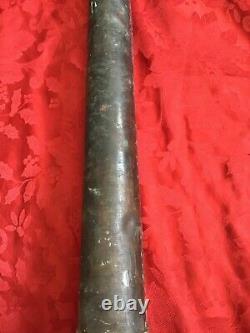 30 WH Salisbury & Co Brass/Steel Wrapped Fire Hose Nozzle 7-28 for Restoration