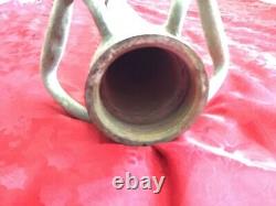 30 WH Salisbury & Co Brass/Steel Wrapped Fire Hose Nozzle 7-28 for Restoration