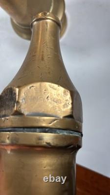 4 Vintage Copper and Brass fire hose nozzles