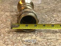 4 Vintage Fire Hose Nozzles, Elkhart And Allen Co. Super Buy