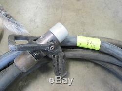 50' Fire Extinguisher Hose with Task Force Tips Nozzle & CHT Brass Fittings 7/8