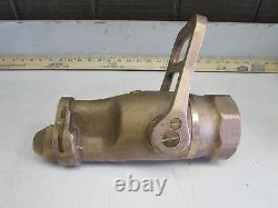 AKRON 2-1/2 BRASS FOG NOZZLE COAST GUARD FIRE With HV25 TIP NEW NO BOX M/O