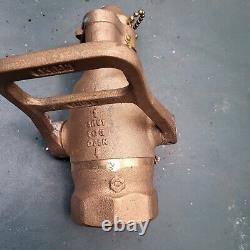 AKRON 2-1/2 Brass Fog Nozzle Coast Guard Fire Nozzle New Surplus