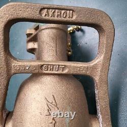 AKRON 2-1/2 Brass Fog Nozzle Coast Guard Fire Nozzle New Surplus