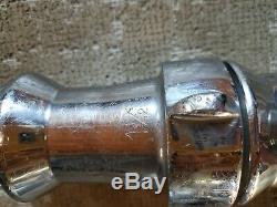 AKRON BRASS chrome covered FIRE HOSE NOZZLE triple stack reducer two piece