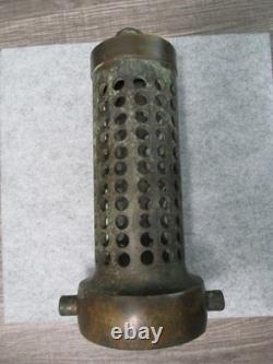 AKRON Fire Hose Water Strainer Fire Department Fireman Solid Brass